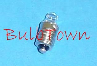 #112 MINIATURE BULB E10 BASE - 1.25 Volt 0.25 Amp TL-3, Miniature Screw (E10) Base S-2 Filament Design, 5 Average Rated Hours, 0.93" Maximum Overall Length #112 Miniature Bulb 