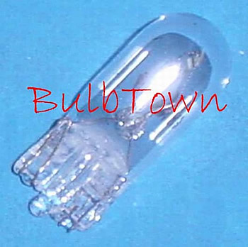 #285 MINIATURE BULB GLASS WEDGE BASE - 5 Volt 0.09 Amp T3-1/4 Glass Wedge Base, MSCP 0.25, C-2R Filament Design, 1.06