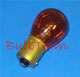  #1141A AMBER MINIATURE BULB BA15S BASE - 12.8 Volt 1.44 Amp Painted Amber S8 Single Contact Bayonet (Ba15S) Base, 16.8 MSCP C-6 Filament Design. 1,000 Average Rated Hours, 2" Maximum Overall Length 