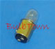 3T-4 DC 130 VOLT BA15D BASE - 130 Volt 0.023 Amp 3 Watt Clear T4 Double Contact Bayonet (BA15d) Base, 3,000 Average Rated Hours
