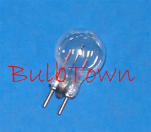 #20 MINIATURE BULB G5.3 BASE - 14.0 Volt .23 Amp G4-1/2 Bi-Pin (G5.3) Base, C2-R Filament Design. 500 Average Rated Hours, 1.06" Maximum Overall Length