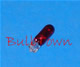  #85R RED MINIATURE BULB GLASS WEDGE BASE - 28.0 Volt .04 Amp Transparent Red T 1-3/4 Subminiature Wedge Base, C-2F Filament Design 0.30 MSCP. 0.80" Overall Length, 7,000 Average Rated Hours. #85/TR 