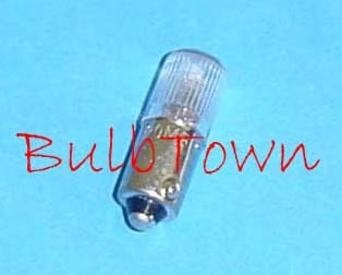  #120MB-NEON MINIATURE BULB BA9S BASE - 120 Volt .04 Amp T2-1/2 Miniature Bayonette (Ba9S) Base, Neon Filament. 10,000 Average Rated Hours, 1.19" Maximum Overall Length 