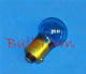 #1895B BLUE MINIATURE BULB BA9S BASE - 14 Volt 0.27 Amp Painted Blue, G4-1/2 Miniature Bayonet (BA9S) Base, C-2F Filament Design, 2,000 Average Rated Hours. 1.07" Maximum Overall Length.  #1895B Miniature Bulb