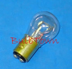 #2057 MINIATURE BULB - 12.8/14.0 Volt 2.1/0.48 Amp S-8, Double Contact (DC) Index Bayonet (BAY15d) Base, C-6/C-6 Filament Design.  1,200/5,000 Average Rated Hours. 2.0" Maxium Overall Length. #2057