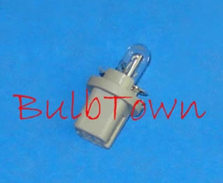 #2741MF MINIATURE BULB B8.5D SOCKET BASE - 24.0 Volt 0.19 Amp 2.28 Watt T-1 1/2 MF Series Socket (B8.5d) Base C-2V Filament Design 1.48 MSCP. 0.19" Maximum Overall Length, 300 Average Rated Hours