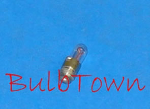 #325 MINIATURE BULB SPECIAL SCREW BASE - 3 Volt 0.19 Amp T-1 1/4 Special Screw Base, 0.25 MSCP, C-2R Filament Design. 350 Average Rated Hours, 0.55" Maximum Overall Length