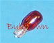  #24A AMBER MINIATURE BULB GLASS WEDGE BASE - 14 Volt 0.24 Amp Painted Amber, T2-3/4 Sub-Miniature Wedge Base, C-2V Filament Design,  1,500 Average Rated Hours, 0.91" Maximum Overall Length. #24A Miniature Bulb  