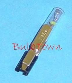 #6C MINIATURE BULB #3 SLIDE BASE - 6 Volt 0.04 Amp T-2, Slide Base #3, C-2 Filament Design, 1.69