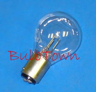  #3015 MINIATURE BULB BA15D BASE - 11.55/4.73 Watt,  2.1/0.86 Amp S-11 Clear 5.5/5.5 Volt Double Contact (BA15d) Base 14/3.6 MSCP, C-82/C-12 Filament Design. 75/200 Average Rated Hours, 2.38" Maximum Overall Length, 1 3/8" Maximum Outer Diameter 