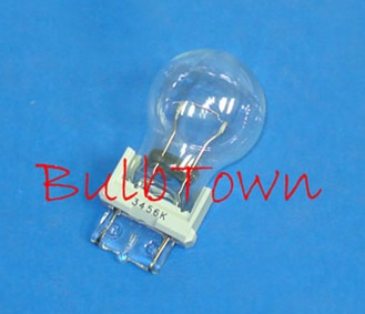  #3456LL LONG LIFE MINIATURE BULB PLASTIC WEDGE BASE - 12.8 Volt 2.3 Amp Long Life S8 Plastic Wedge Base 40 MSCP, C-6 Filament Design. 800 Average Rated Hours, 2.09" Maximum Overall Length 