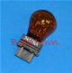  #3457NA NATURAL AMBER MINIATURE BULB PLASTIC WEDGE BASE - 12.8/14.0 Volt 2.2/0.59 Amp Natural Amber S8 Plastic Wedge Base. 30 MSCP, C-6 Filament Design. 400/5,000 Average Rated Hours 2.09" Maximum Overall Length 