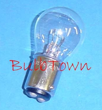 4S8/DC/ 6 VOLT BA15D BASE - 6 Volt 0.67 Amp 4 Watt Clear S-8 Double Contact Bayonet (BA15d) Base, C-6 Filament Design. 2.00" Maximum Overall Length