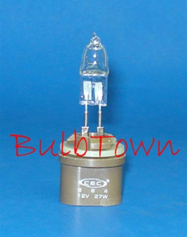  #884 12V/27W T-3 1/4 AUTOMOTIVE HALOGEN AXIAL PREFOCUS (P29t) BASE - 12 Volt 27 Watt 2.10 Amp T-3 1/4 Automotive Halogen Axial Prefocus P29t Base 540 MSCP, C-6 Filament Design. 2.68" Overall Length, 300 Average Rated Hours 