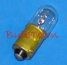  #47 MINIATURE BULB BA9S BASE - 6.3 Volt .15 Amp T3-1/4 Miniature Bayonet (BA9s) Base Lamp, 0.5 MSCP, C-2R Filament Design, 1.19" Maximum Overall Length, 3,000 Average Rated Hours. #47 