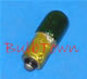  #44G GREEN MINIATURE BULB BA9S BASE - 6.3 Volt .25 Amp T3-1/4 Miniature Bayonet (BA9S) Base, 0.9 MSCP C-2R Filament Design. 1.19" Maximum Overall Length. 3,000 Average Rated Hours. #44G  