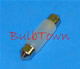 #6424F FROSTED MINIATURE BULB SV8.5MM BASE - 24.0 Volt 0.208 Amp 5 Watt Frosted T-3 1/4 Festoon SV8.5mm Base, C-8 Filament Design, 100 Average Rated Hours, 1.61" Average Overall Length