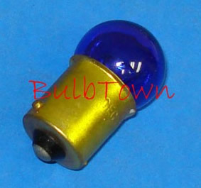 #67NB NATURAL BLUE MINIATURE BULB BA15S BASE - 13.5 Volt 0.59 Amp G-6 Single Contact (SC) Bayonet (BA15S) Base, C-2R Filament Design, 5,000 Average Rated Hours, 1.44" Average Overall Length #67NB 