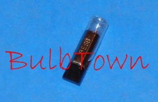  #12ESB5 MINIATURE BULB SLIDE BASE 5 - 12 Volt .045 Amp T-2 Slide Base 5, 650EFC MSCP C-2V Filament Design. 7,500 Average Rated Hours, 0.92" Maximum Overall Length 