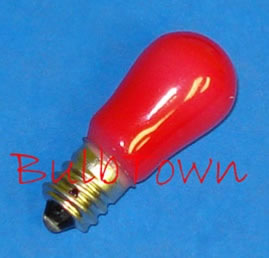 6S6/CR 120V CERAMIC RED MINIATURE BULB E12 BASE - 6 Watt S6 Ceramic Red Candelabra (E12) Base 120 Volt 0.00 MSCP, CC-7A/C-7A Filament Design. 1,500 Average Rated Hours, 1.88" Maximum Overall Length