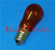 6S6/TA/32V TRANSPARENT AMBER MINIATURE BULB E12 BASE - 6 Watt S6 Transparent Amber Candelabra (E12) Base 32 Volt 0.00 MSCP, C-2V Filament Design. 1,500 Average Rated Hours, 1.88" Maximum Overall Length. 6S6/TA/32V 