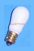 6S6/WHITE/130V MINIATURE BULB E12 BASE - 6 Watt S6 Ceramic White Candelabra (E12) Base 130 Volt. 1,500 Average Rated Hours, 1-7/8" Maximum Overall Length. 6S6/White