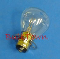 #1044 MINIATURE BULB P15D BASE - 12.8/12.8 Volt 2.73/1.83 Amp RP-11 Double Contact (DC) Prefocus (P15d) Base C-6 Filament Design. 240/195 Average Rated Hours, 2.2" Maximum Overall Length