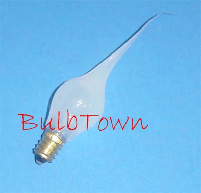  6S6/SILICONEDIPPED/120V E12 BASE - 6 Watt S-6 Clear Silicone Dipped Candelabra (E12) Brass Base 120 Volt 2,000 Average Rated Hours.  3-3/4" Maximum Overall Length 