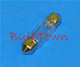 DE3423 FESTOON 10MM SV8.5MM BASE - 13 Volt 0.39 Amp T4 Festoon 10mm, SV8.5mm Base, C-8 Filament Design, 4.00 MSCP. 150 Average Rated Hours, 1.46" Maximum Overall Length. #DE3423