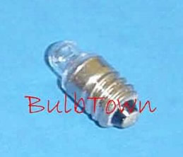  #K222 (K222-2) KRYPTON FLASHLIGHT BULB E10 BASE - 2.33 Volt 0.60 Amp TL-3 Krypton Miniature (E10) Screw Base, C-2R Filament Design, 0.94 MSCP. 5 Average Rated Hours, 0.93" Maximum Overall Length, 0.38" Maximum Overall Diameter. K222-2  
