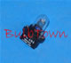 #PC161 MINIATURE BULB PRINTED CIRCUIT BASE - 14 Volt .19 Amp T3-1/4 Printed Circuit Base Miniature Bulb, 2.66 MSCP C-2F Filament Design, 4,000 Average Rated Hours. 1.11" Maximum Overall Length